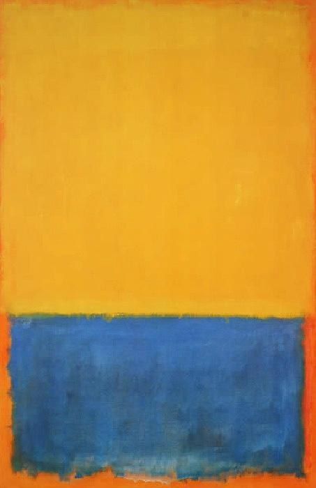 Mark Rothko Yellow blue orange 1955